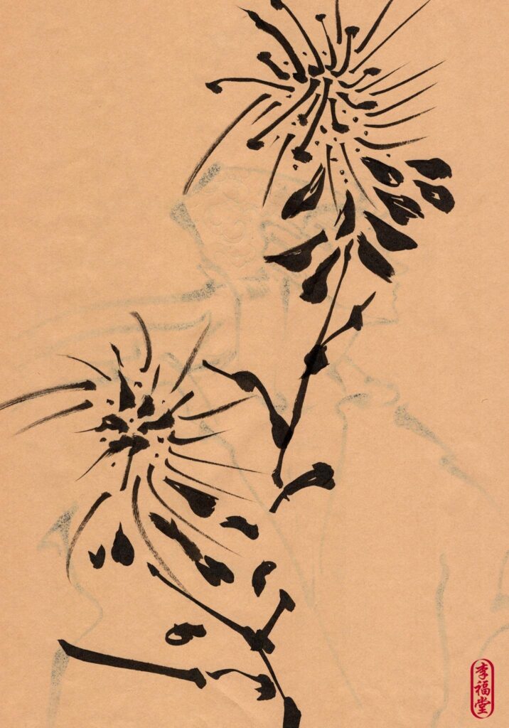 Art print A4, ink drawing, design 1
