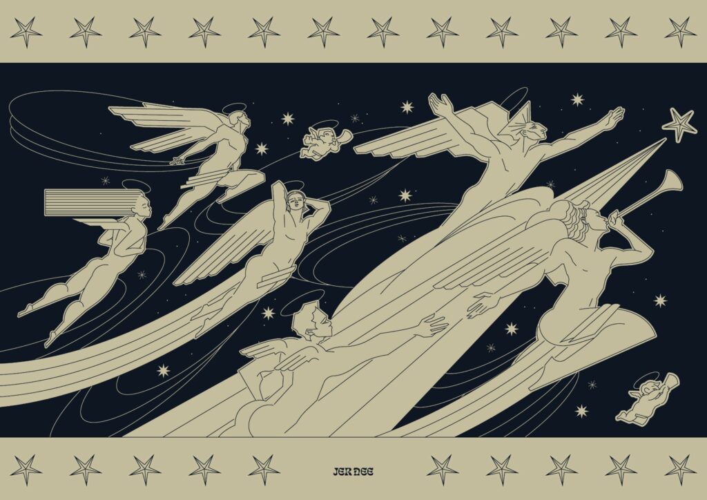A4 sticker sheet, design 3