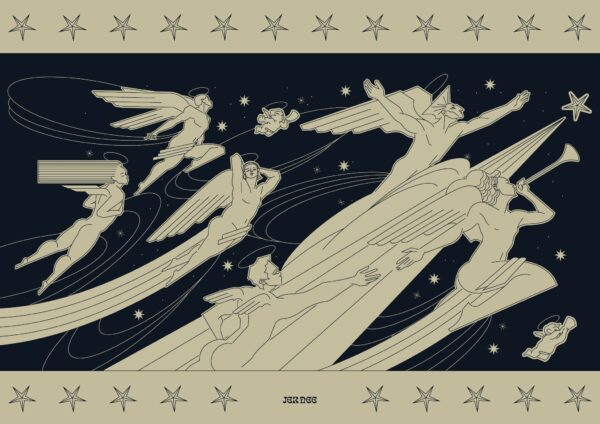 A4 sticker sheet, design 3