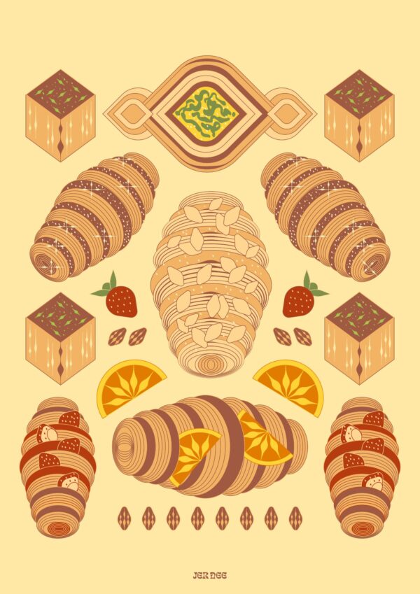 A4 sticker sheet, design 5