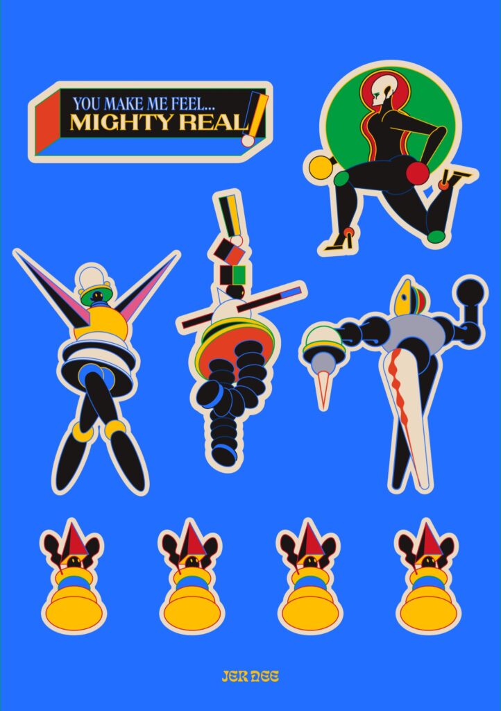 A5 sticker sheet, design 5
